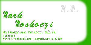 mark moskoczi business card